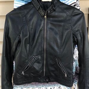 Hollister faux leather jacket